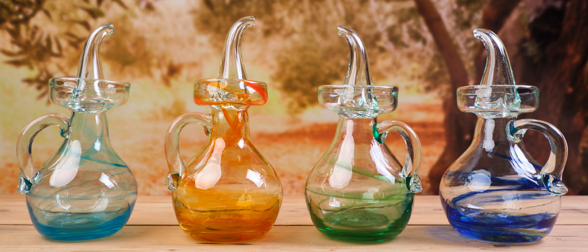 La Fiore glass jug for olive oil