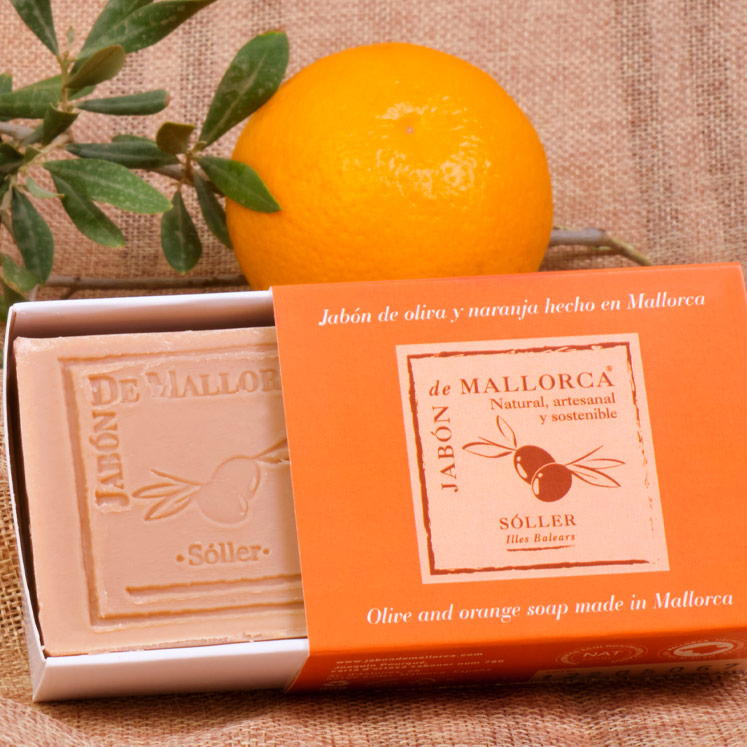 Jabón de Mallorca olive oil soap with orange
