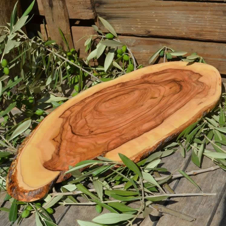 Encargue tabla de cortar de madera de olivo, envío a casa