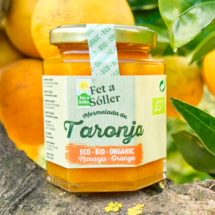 Organic orange marmalade Fet a Sóller