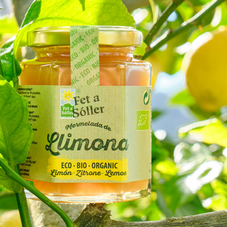 Organic lemon marmalade Fet a Sóller