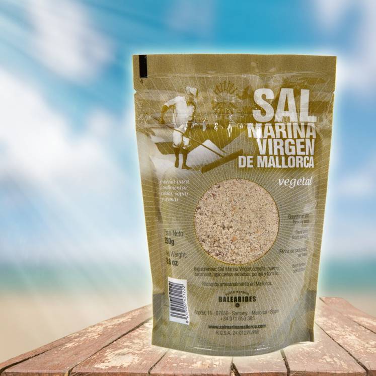 Organic sea salt herbs & vegetables refill pack Sal Marina Virgen de Mallorca