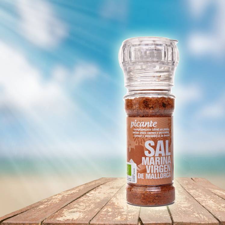 Organic sea salt spicy mill Sal Marina Virgen de Mallorca