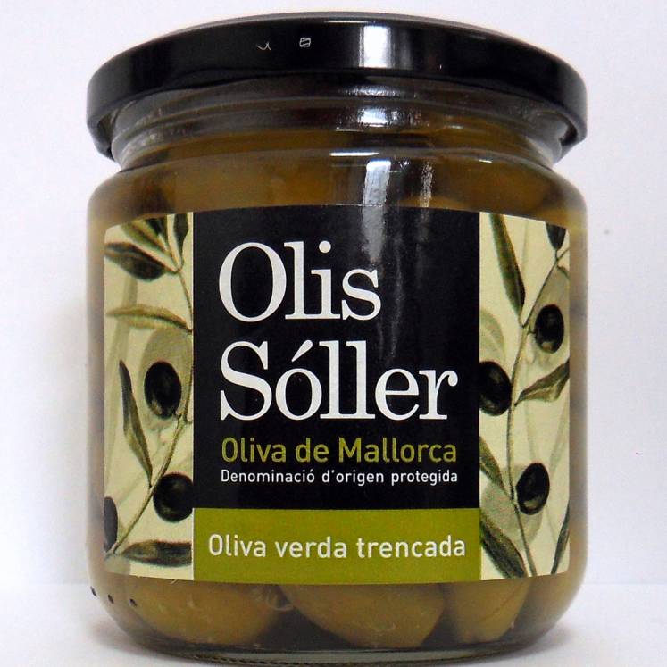 Olis Sóller Green olives Trencadas from Mallorca D.O.P.