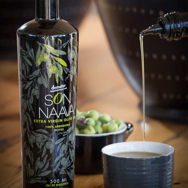 6 x Son Naava Demeter organic extra virgin olive oil D.O.