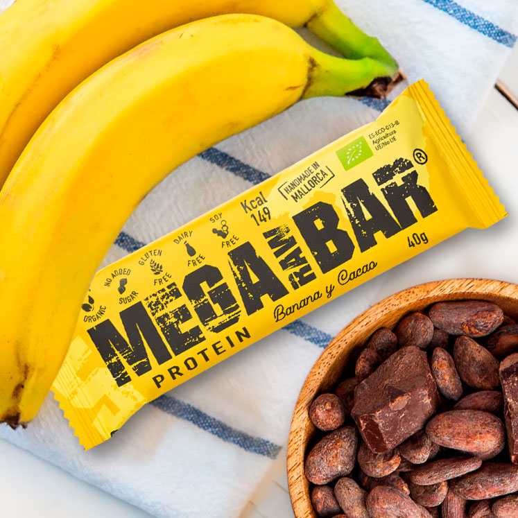 Veganer Bio Energieriegel Banane-Kakao aus Mallorca