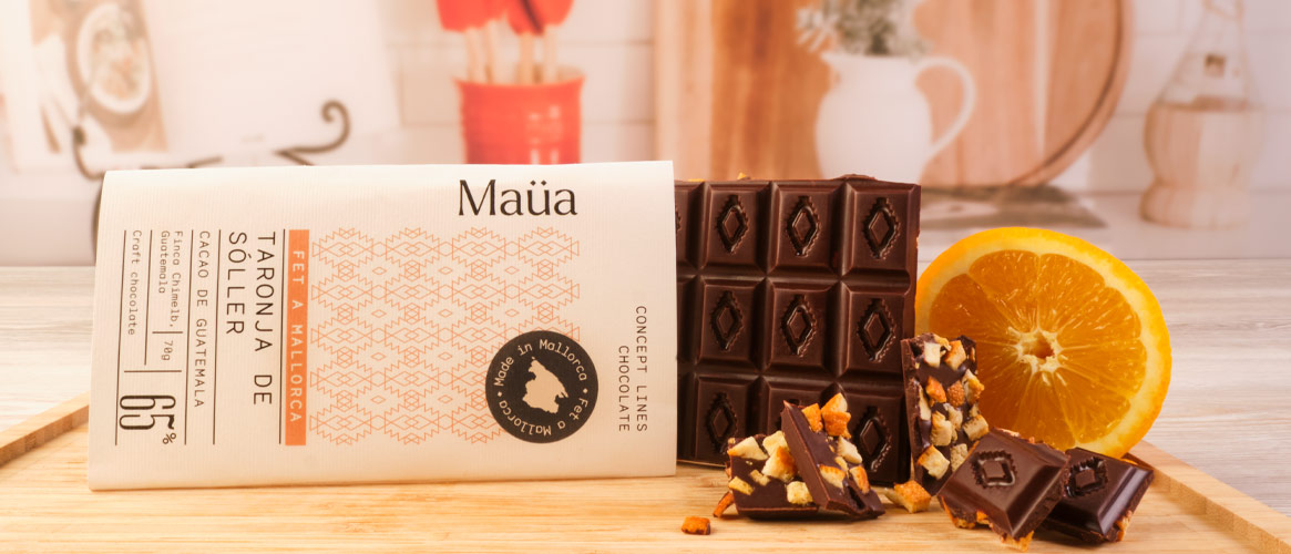 Maüa Chocolate with oranges from Sóller