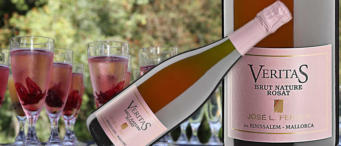 Ferrer Veritas Brut Nature sparkling rosé wine D.O.