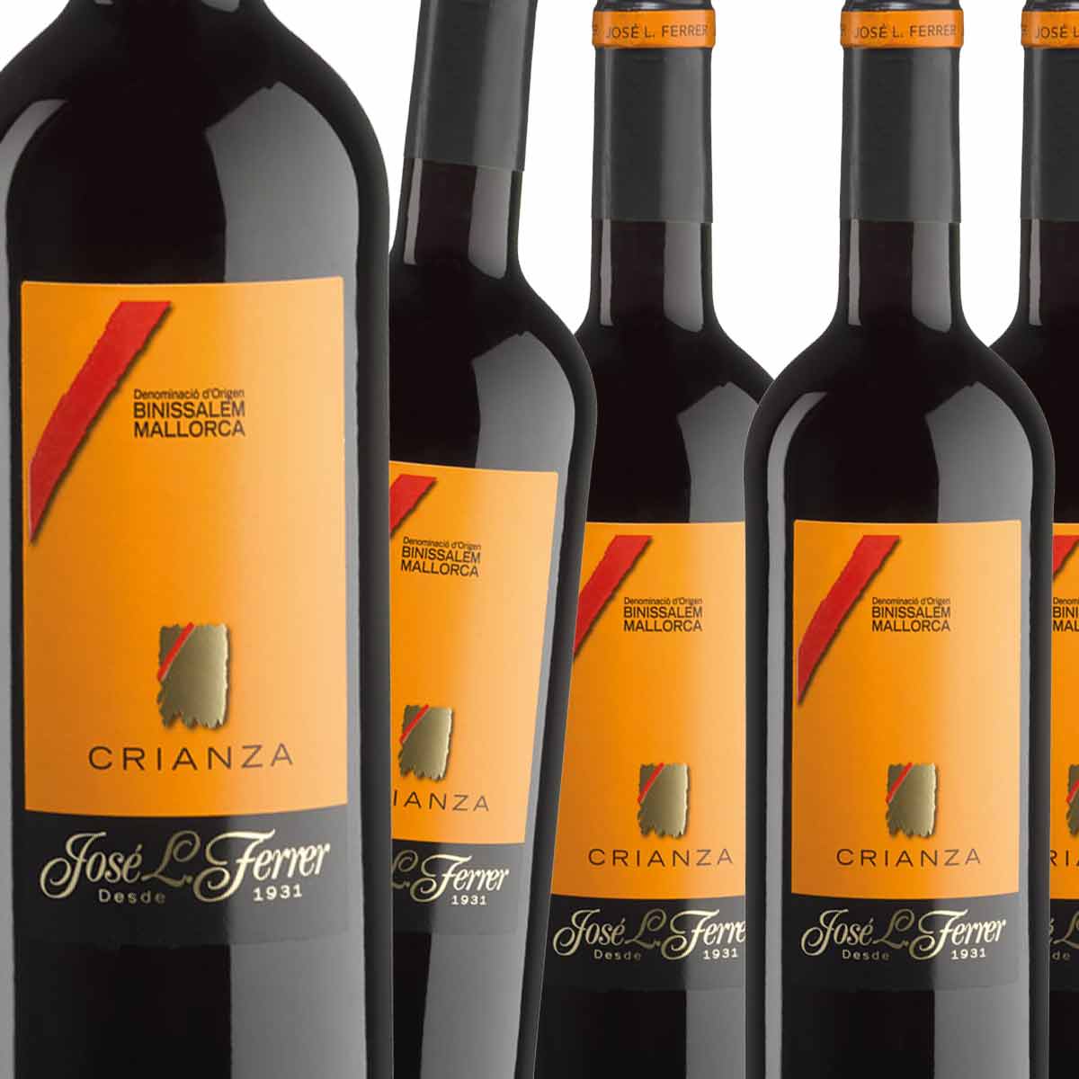 6 x Bodega Ferrer Crianza D.O. Binissalem Vin rouge
