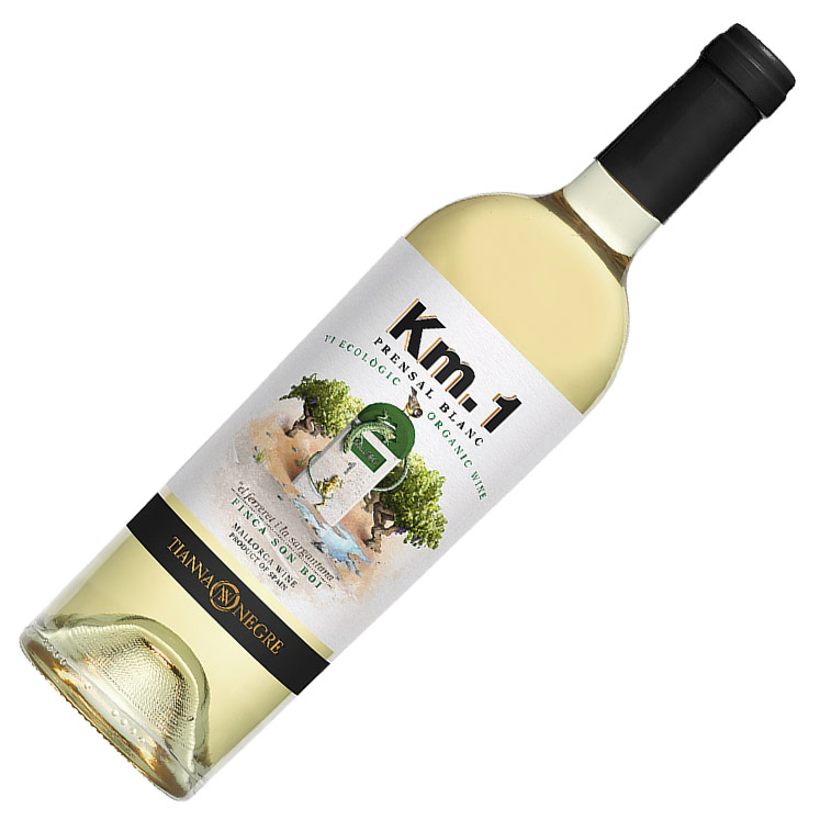 Tianna Negre KM1 organic white wine