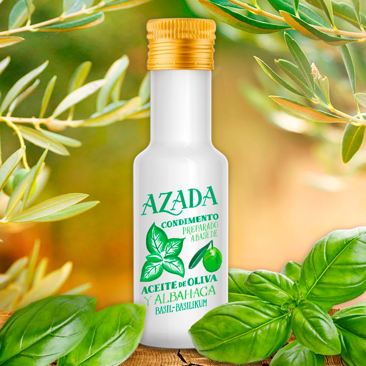 Azada Huile d'olive et basilic biologique