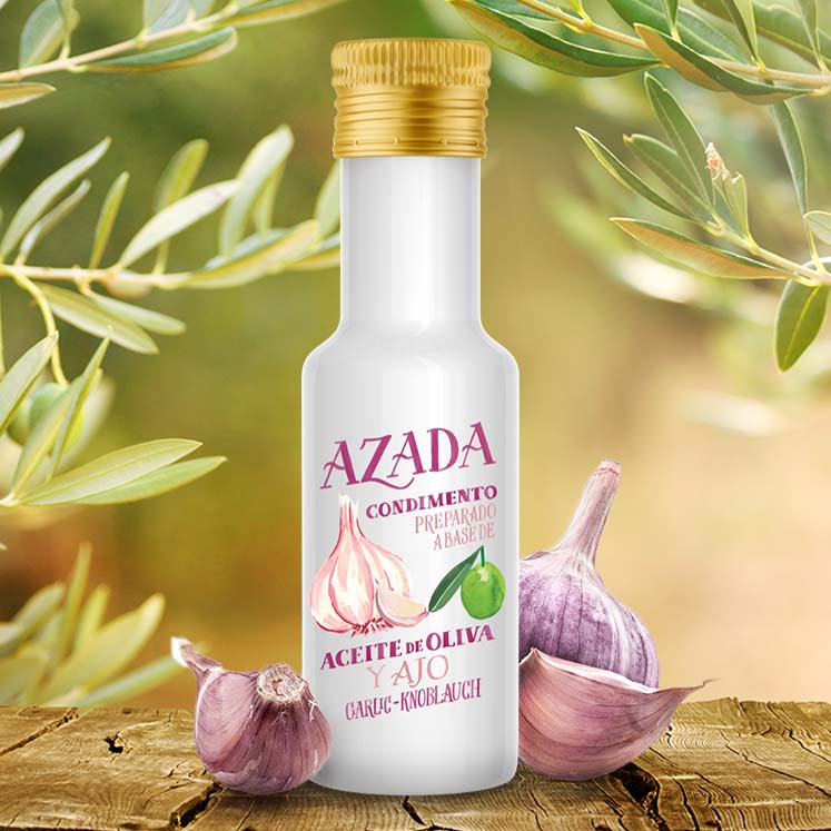 Azada Bio Olivenöl mit Knoblauch 100ml