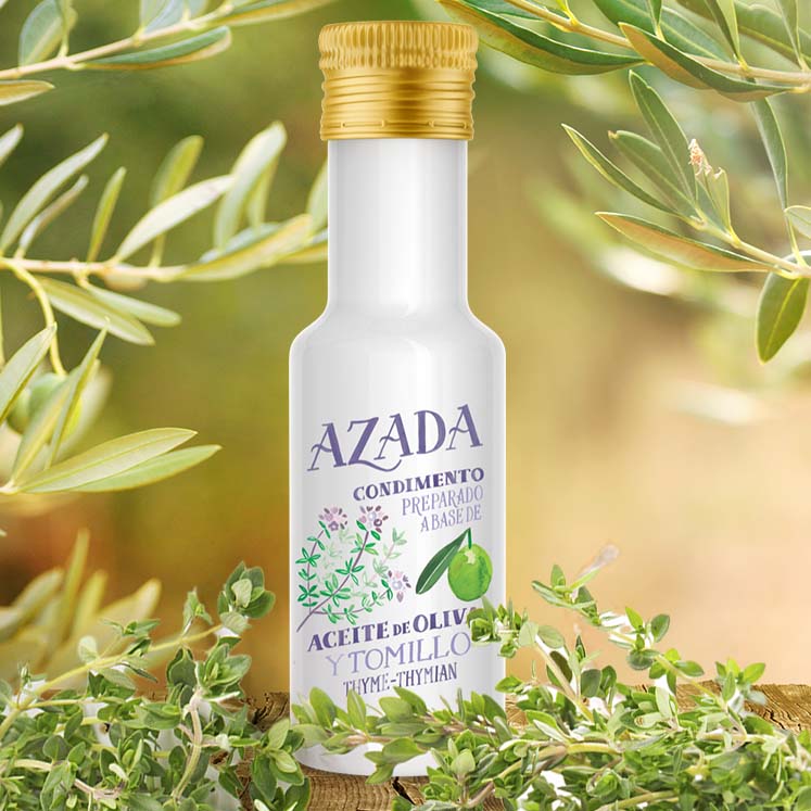 Azada Bio Olivenöl mit Thymian 100ml